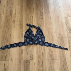 Vintage Hippie Cropped Halter Top *festival*